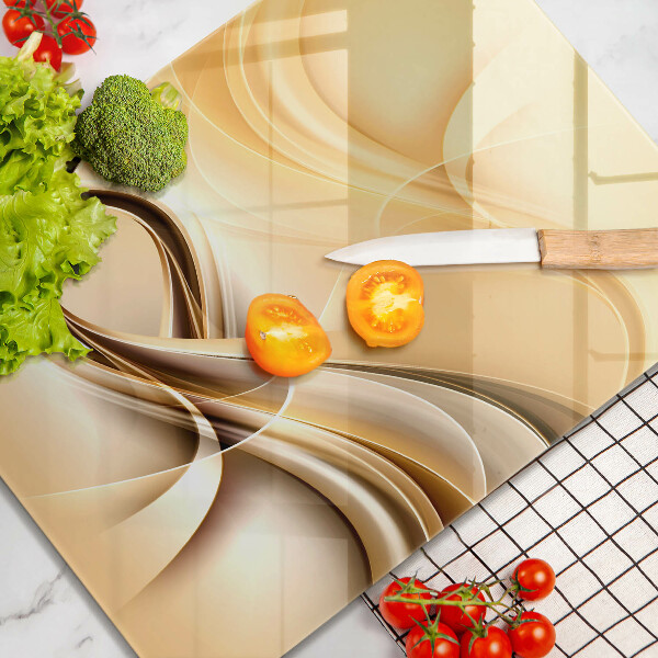 Glass worktop saver Abstraction of smoke