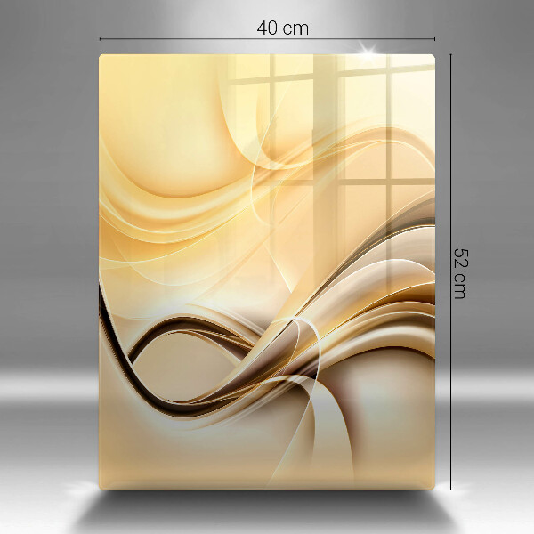 Glass worktop saver Abstraction of smoke