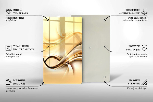 Glass worktop saver Abstraction of smoke