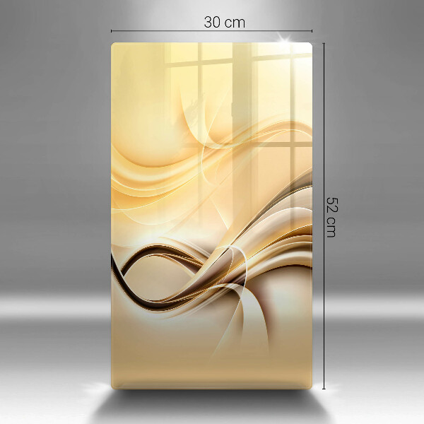 Glass worktop saver Abstraction of smoke