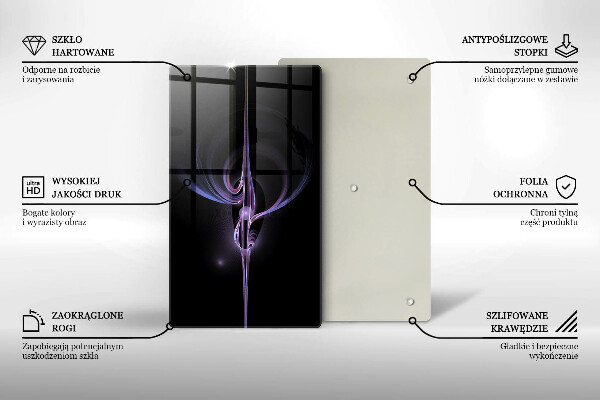 Glass worktop saver Modern abstraction