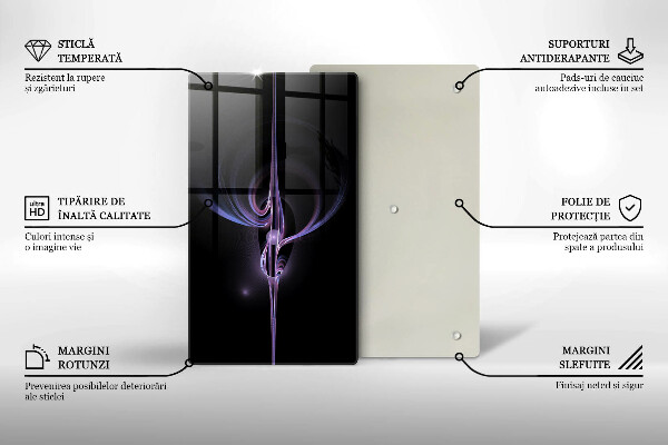 Glass worktop saver Modern abstraction