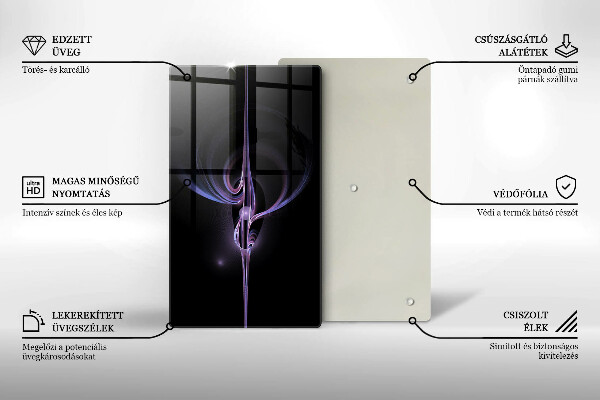 Glass worktop saver Modern abstraction