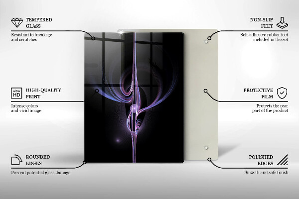 Glass worktop saver Modern abstraction