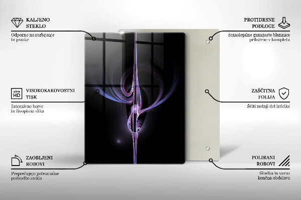 Glass worktop saver Modern abstraction