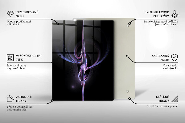 Glass worktop saver Modern abstraction