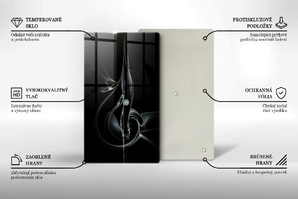 Glass worktop saver Modern abstraction