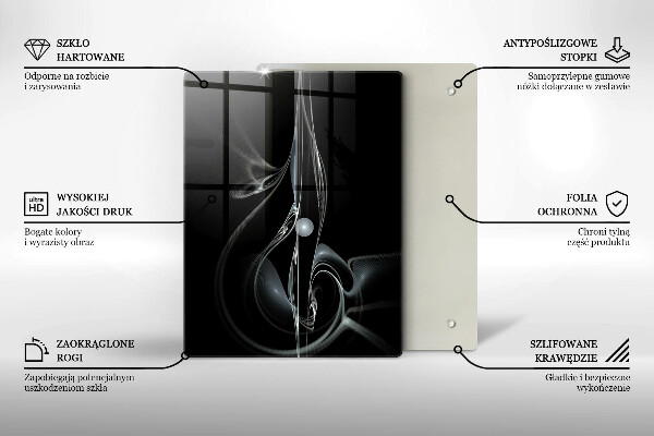 Glass worktop saver Modern abstraction