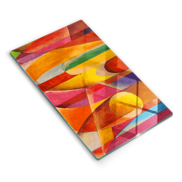 Glass worktop saver Colorful abstraction