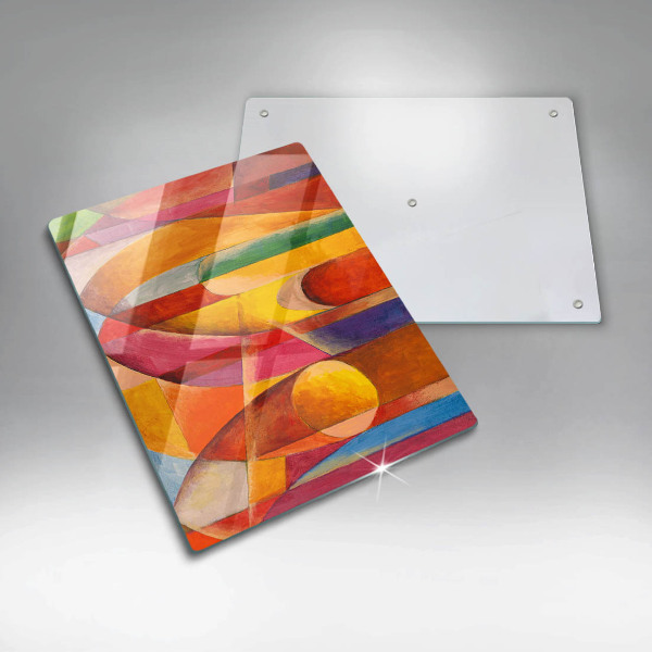 Glass worktop saver Colorful abstraction