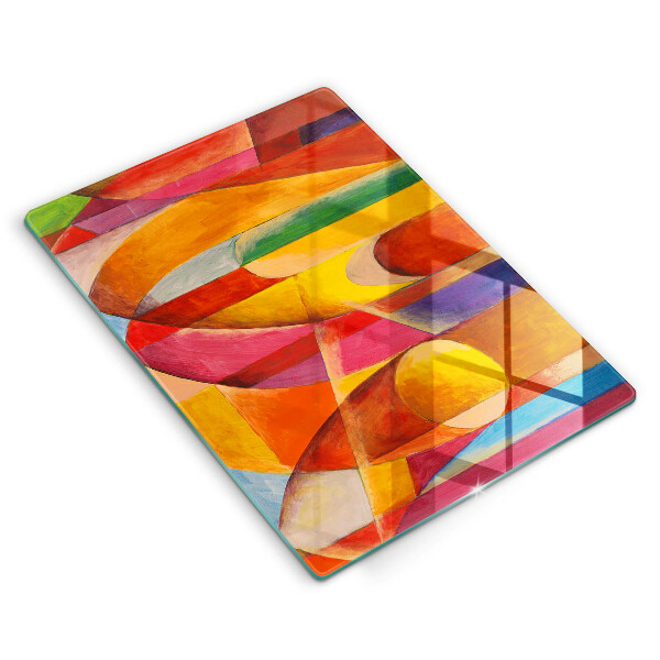 Glass worktop saver Colorful abstraction