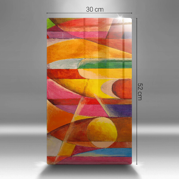 Glass worktop saver Colorful abstraction