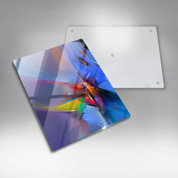 Glass worktop saver Painted abstraction