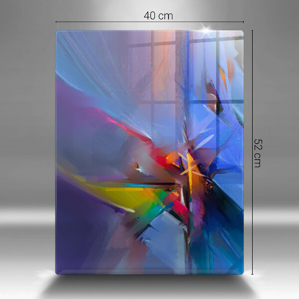 Glass worktop saver Painted abstraction