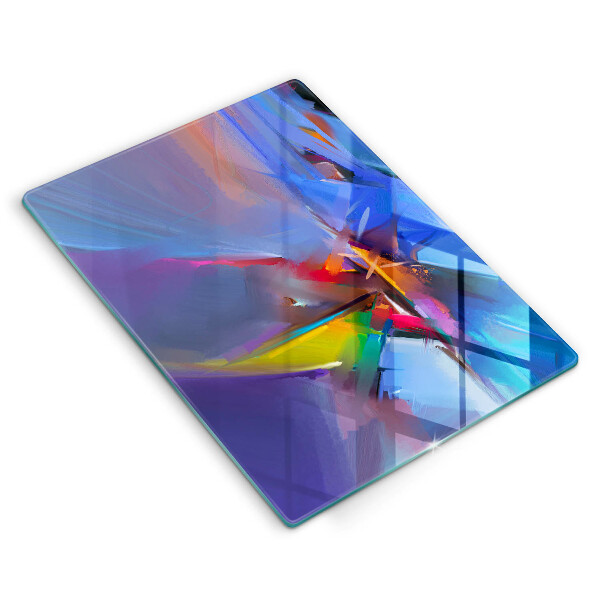 Glass worktop saver Painted abstraction