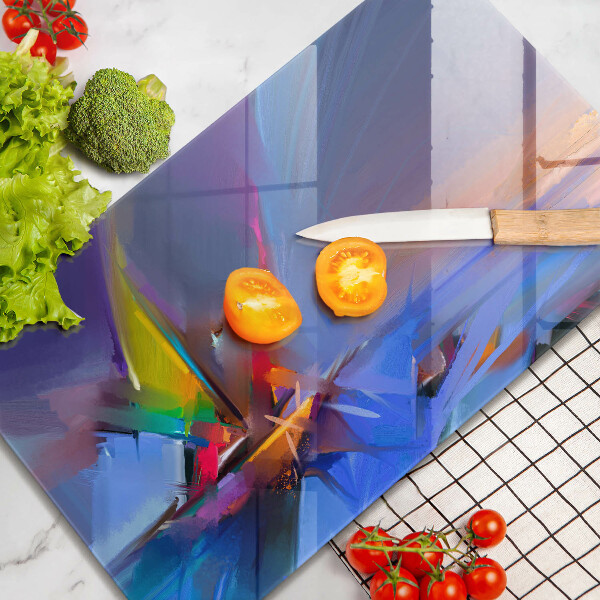 Glass worktop saver Painted abstraction