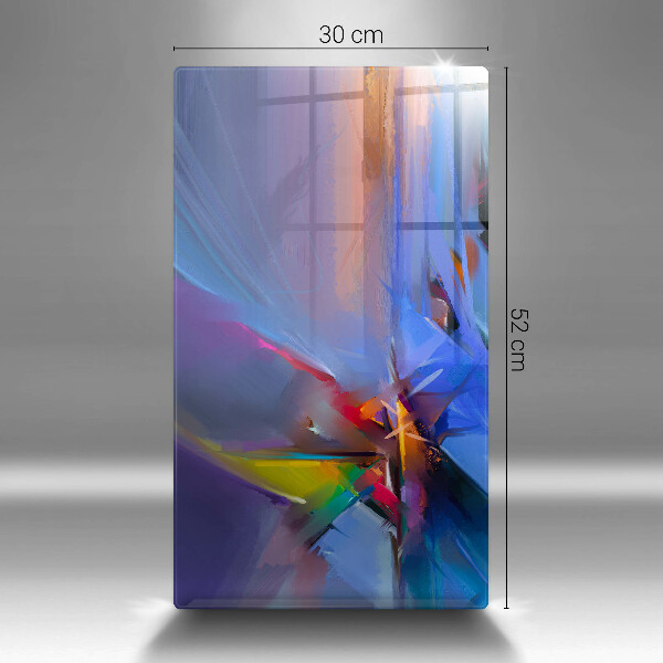 Glass worktop saver Painted abstraction