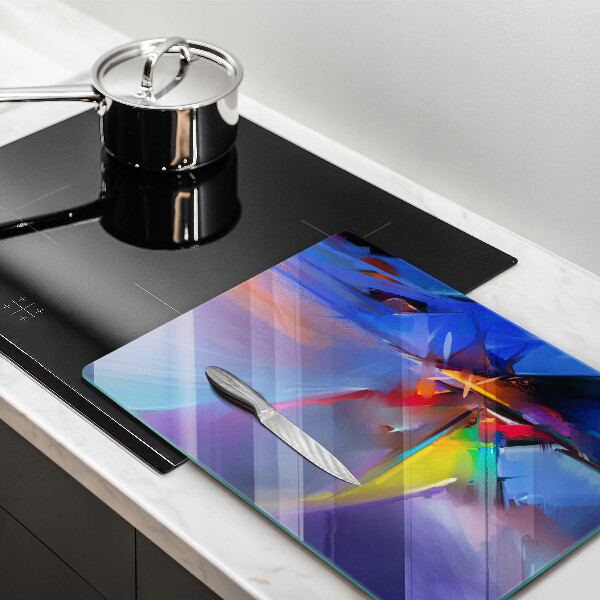 Glass worktop saver Painted abstraction