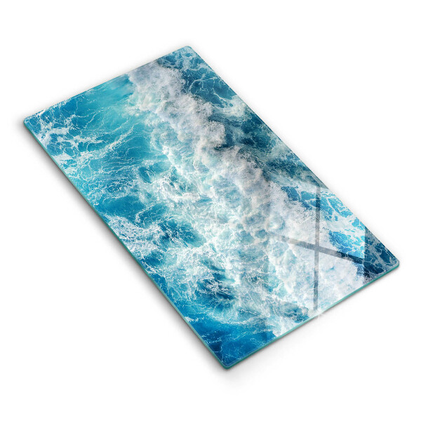 Glass worktop saver Water sea waves