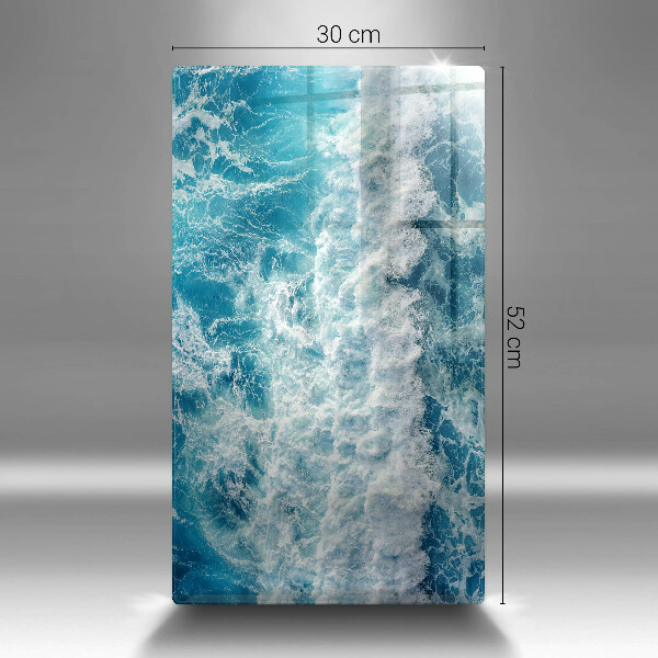 Glass worktop saver Water sea waves