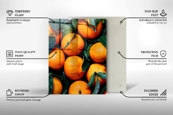 Kitchen countertop cover Fruit oranges