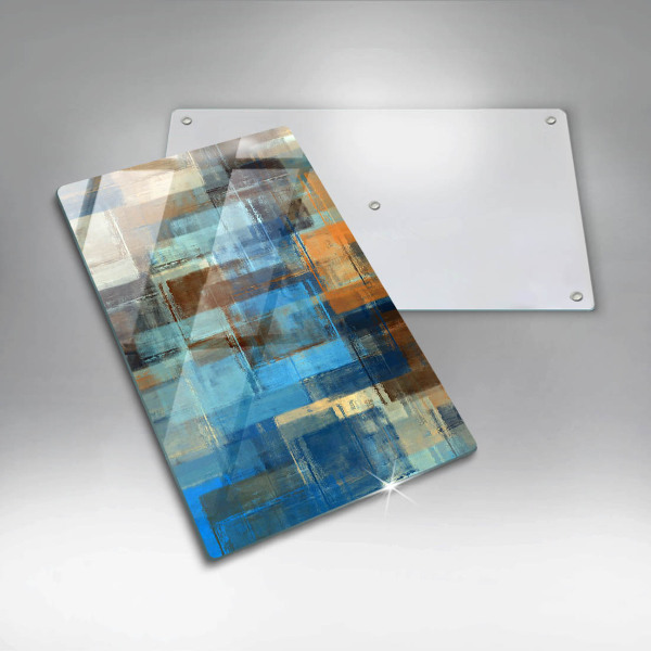 Worktop heat protector Painted background