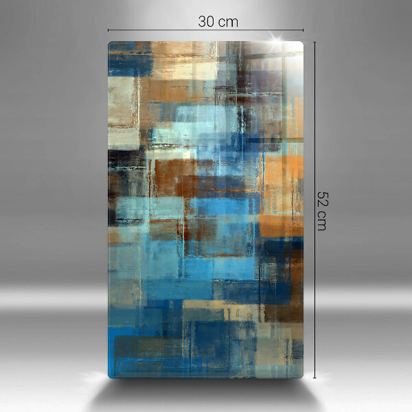 Worktop heat protector Painted background