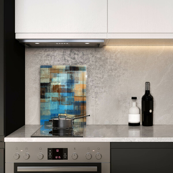 Worktop heat protector Painted background