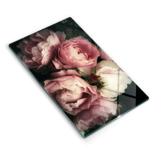 Worktop heat protector Peony flowers