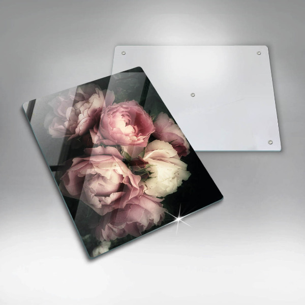 Worktop heat protector Peony flowers