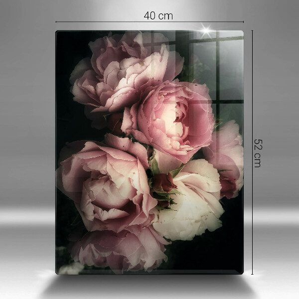 Worktop heat protector Peony flowers