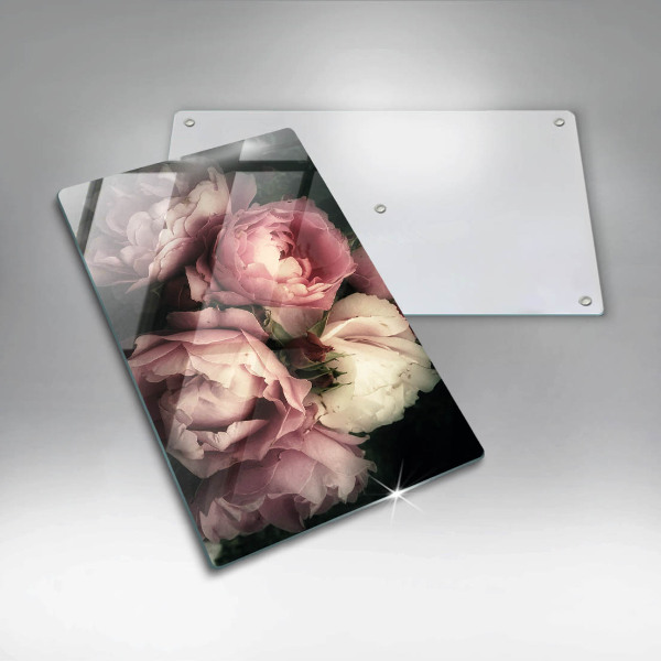Worktop heat protector Peony flowers