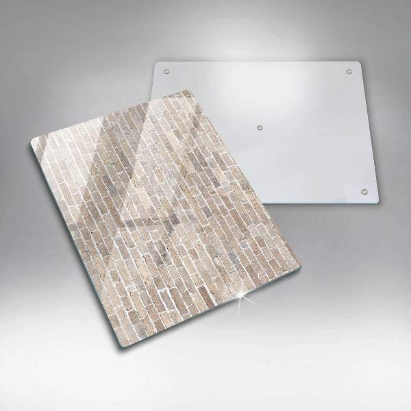 Glass worktop saver Wall bright bricks