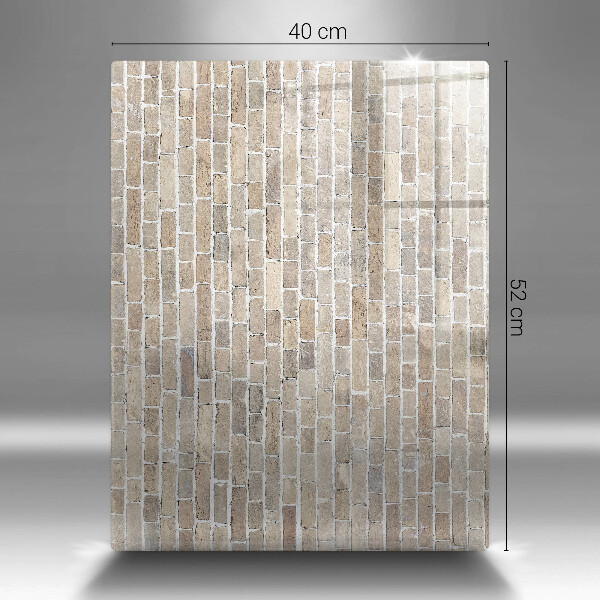 Glass worktop saver Wall bright bricks