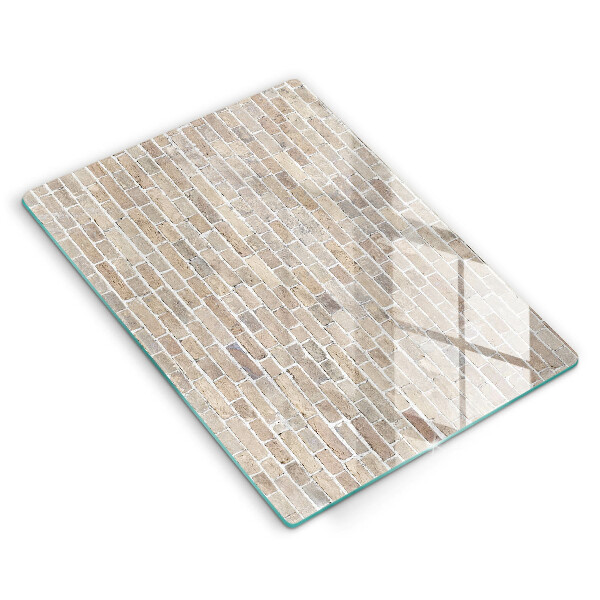Glass worktop saver Wall bright bricks