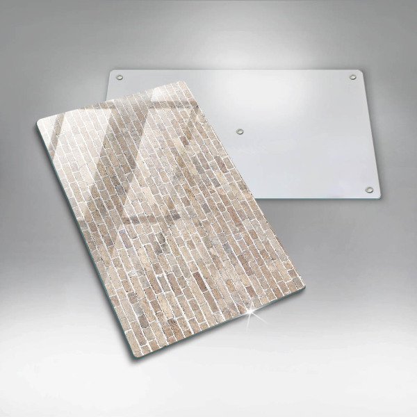 Glass worktop saver Wall bright bricks