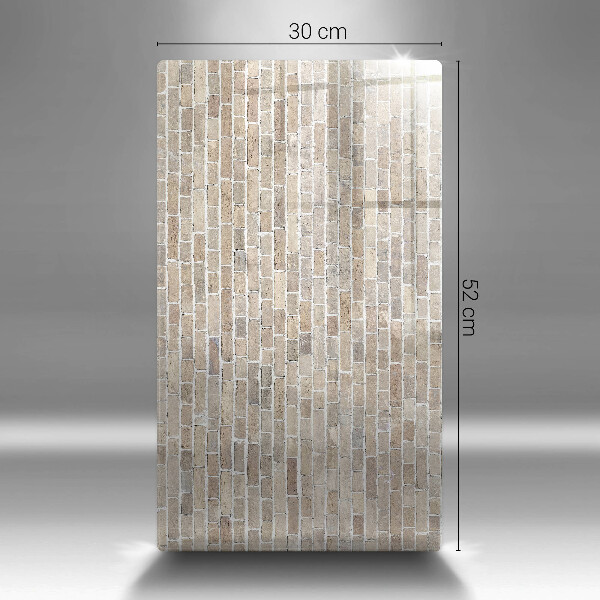 Glass worktop saver Wall bright bricks