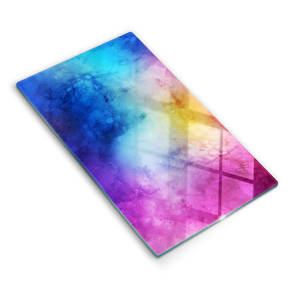 Glass worktop saver Rainbow watercolor spots