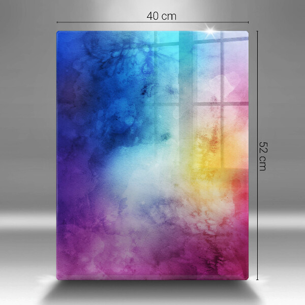 Glass worktop saver Rainbow watercolor spots