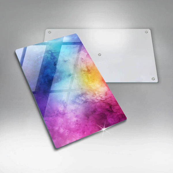 Glass worktop saver Rainbow watercolor spots