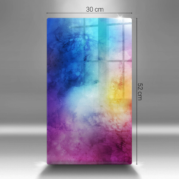 Glass worktop saver Rainbow watercolor spots