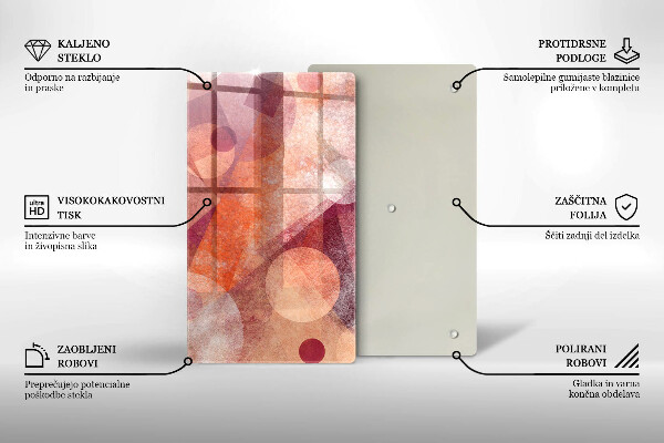 Glass worktop saver Abstract art