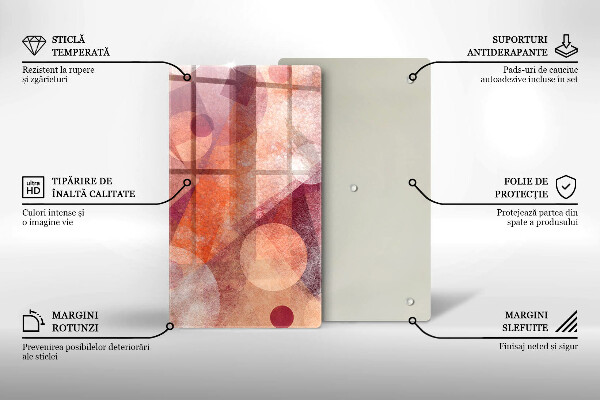 Glass worktop saver Abstract art