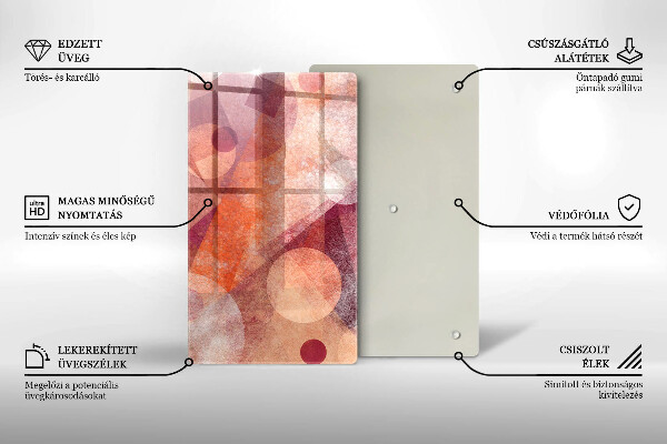 Glass worktop saver Abstract art