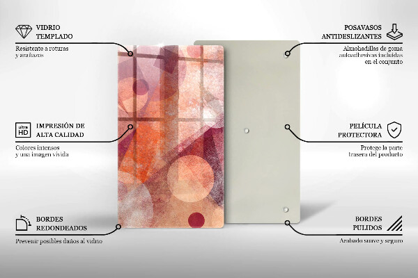 Glass worktop saver Abstract art