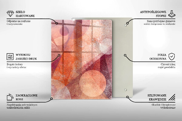 Glass worktop saver Abstract art