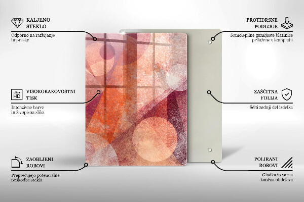 Glass worktop saver Abstract art