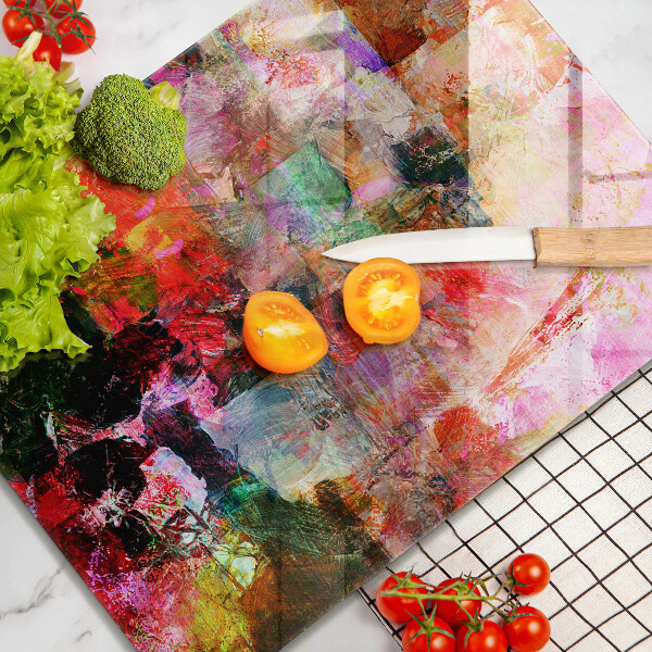 Glass worktop saver Paint abstraction