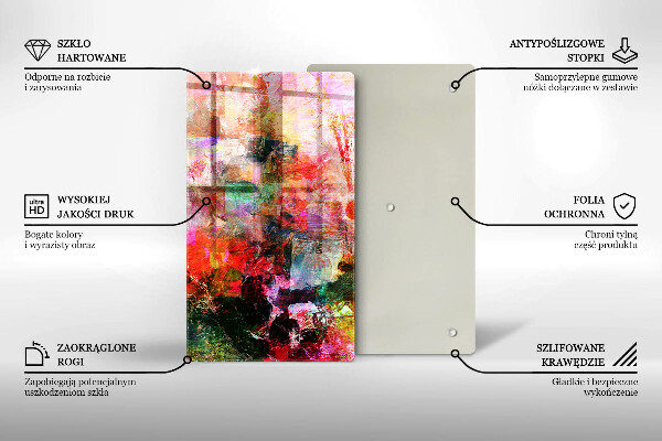 Glass worktop saver Paint abstraction