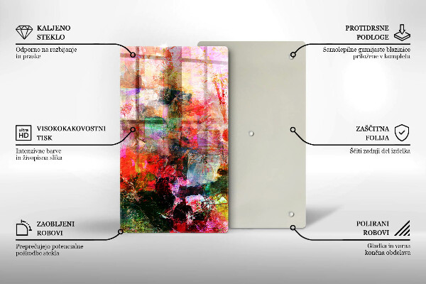 Glass worktop saver Paint abstraction